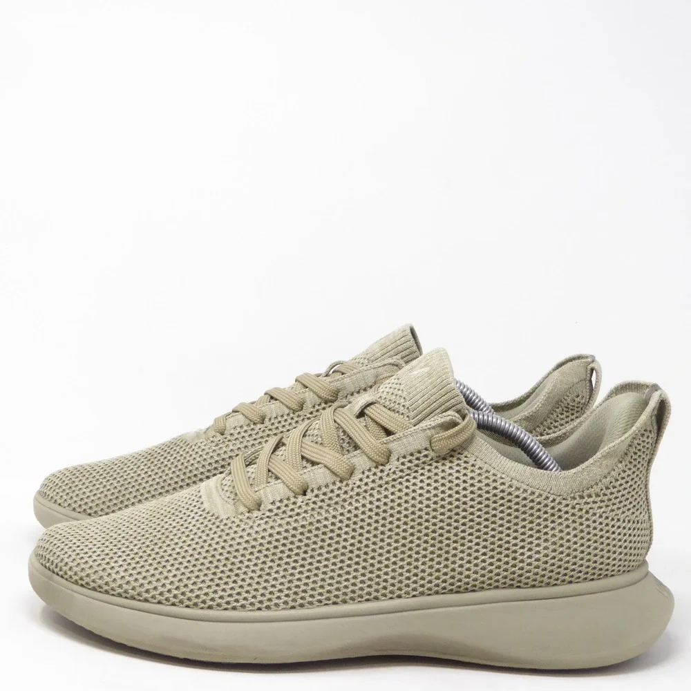 VIVAIA Mens Urban Unisex Sneakers Sliders Green Knit Lace Up 45 / 11.5